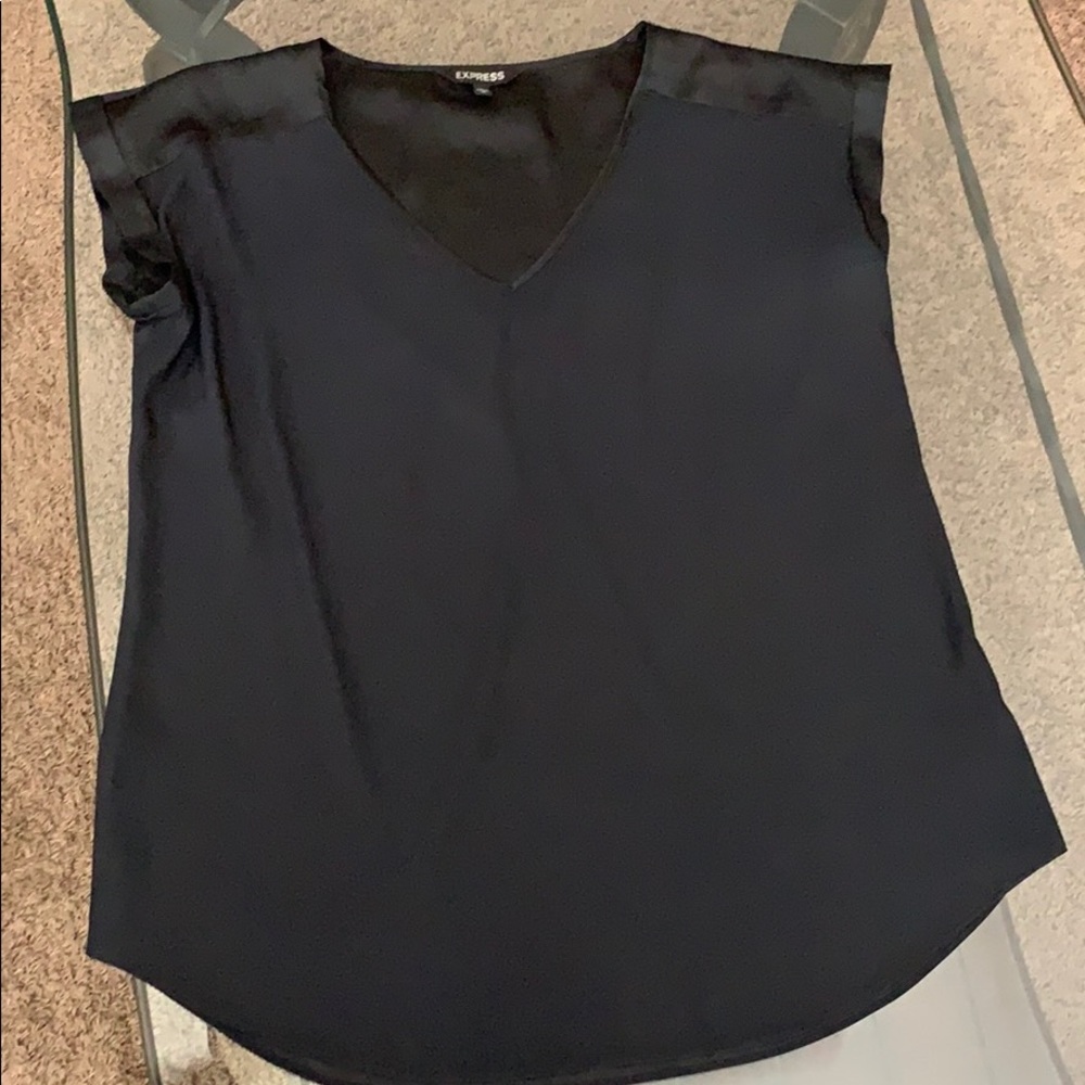 Express blouse v neck silk